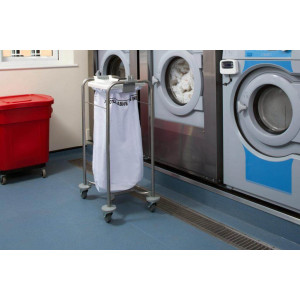 1 bag stainless steel laundry cart